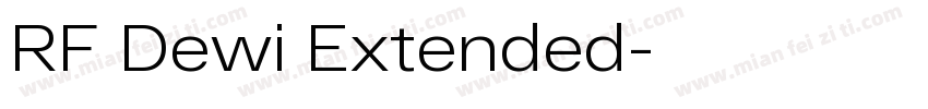 RF Dewi Extended字体转换